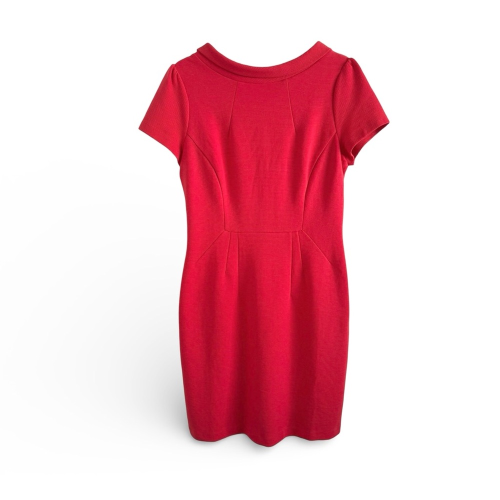 Boden Red Short-Sleeve Sheath Dress - Picture 9 of 11